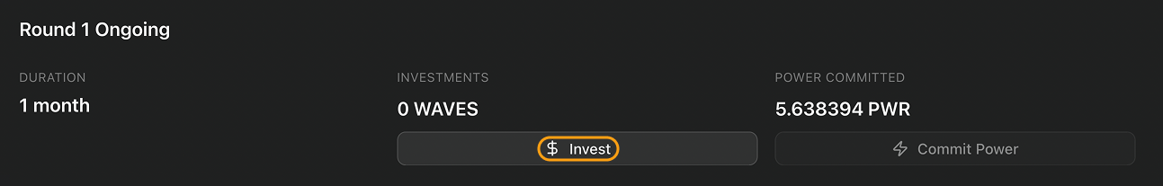 The “Cast your vote” block with voting options